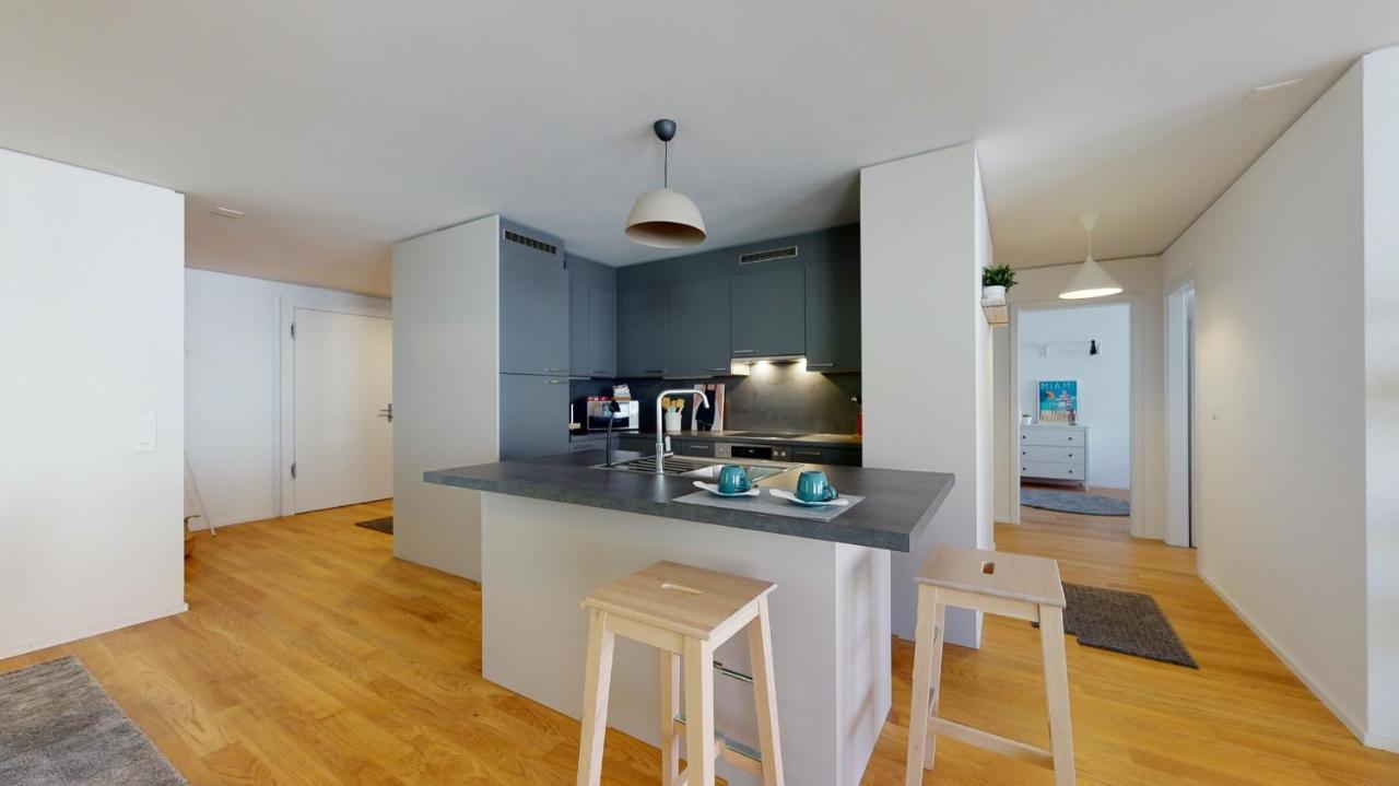 Superbe Modern Apartment In City Center La Chaux De Fonds Luaran gambar